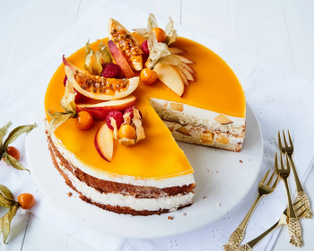 Peach & Passion Fruit Cake
